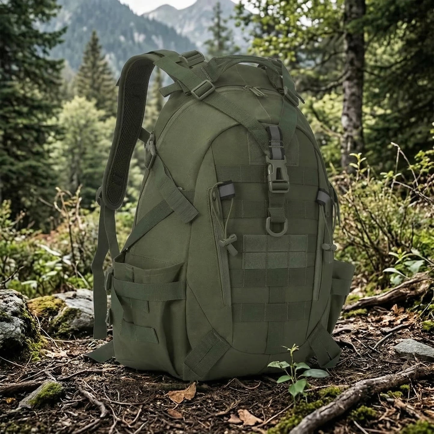 40L Tactical Backpack for Camping & Hiking – Waterproof Molle Rucksack