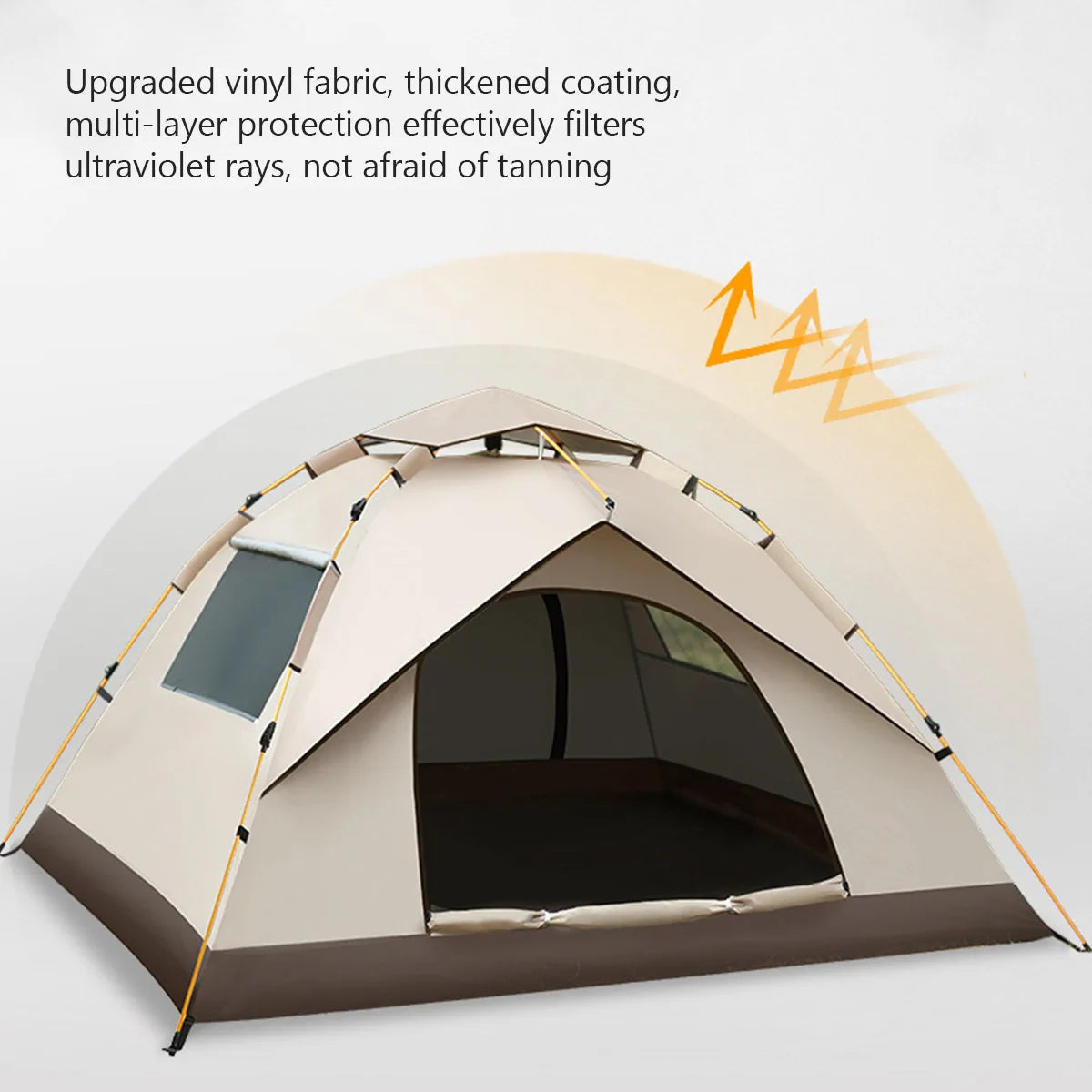 3-4 Person Automatic Pop Up Camping Tent Portable Waterproof Easy Setup